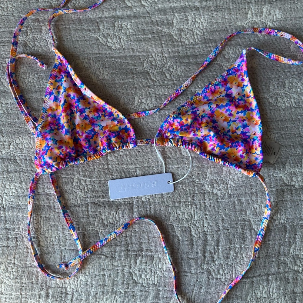 Colorful Floral Bikini Top from Bright Swimwear